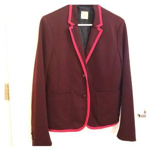 GAP Academy blazer maroon pink washable 12